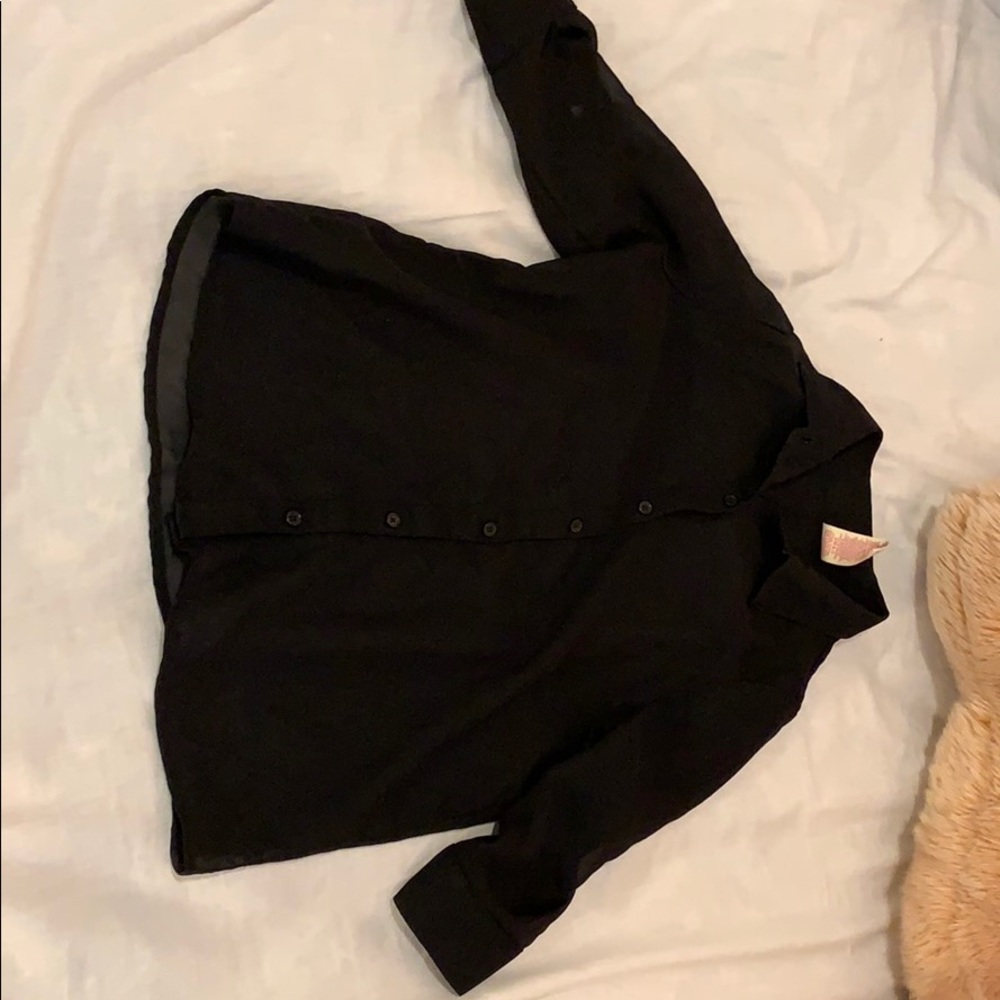 Black button up shirt